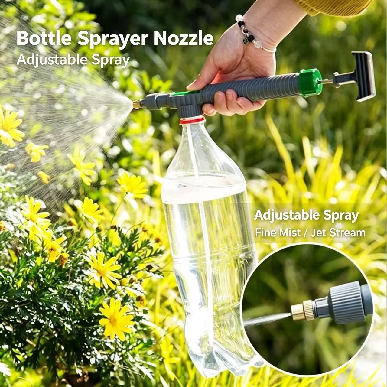 Sports Equipment Disinfectant Spray - Универсальная насадка-распылитель для бутылок с газировкой,
