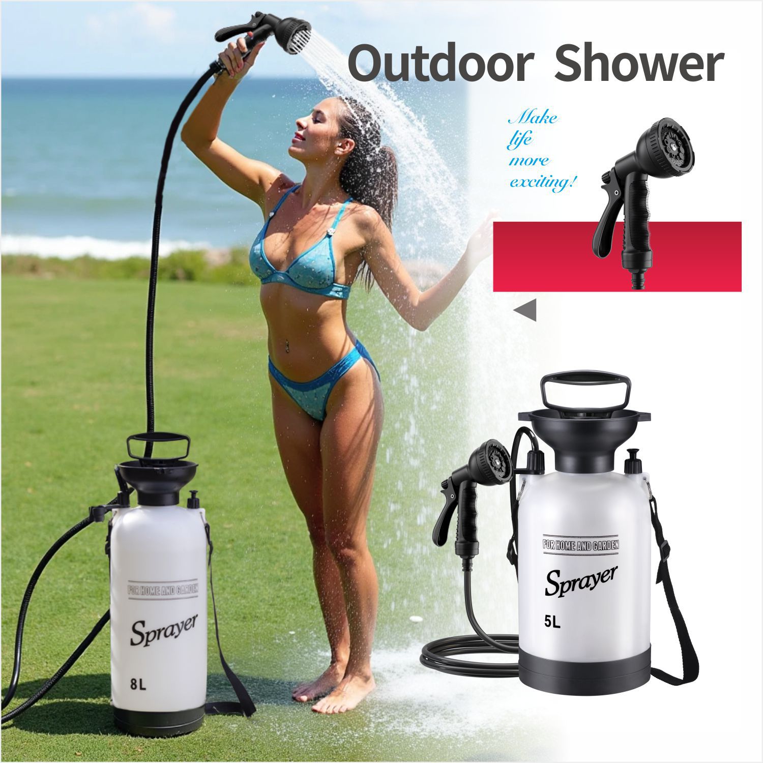 Sports Equipment Disinfectant Spray - 3/8л ручной распылитель давления для дома
